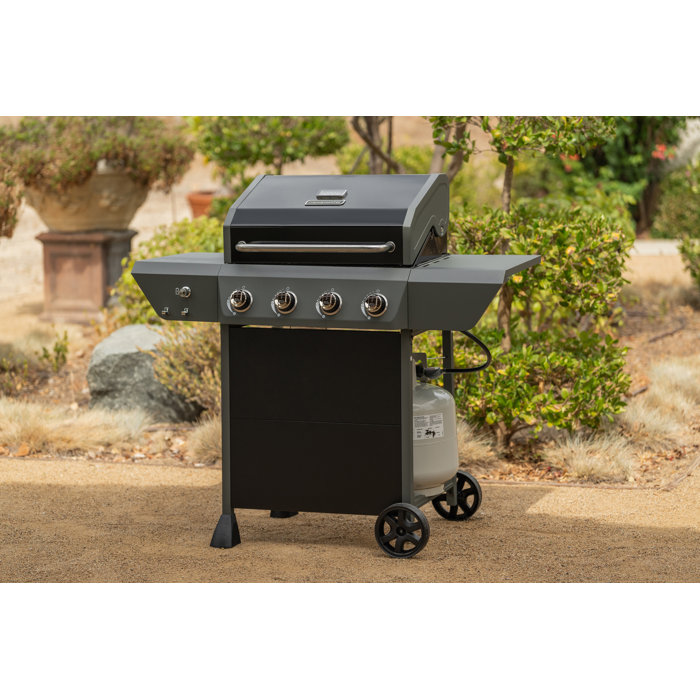 Megamaster 4 Burner Freestanding Liquid Propane Gas Grill & Reviews(02)